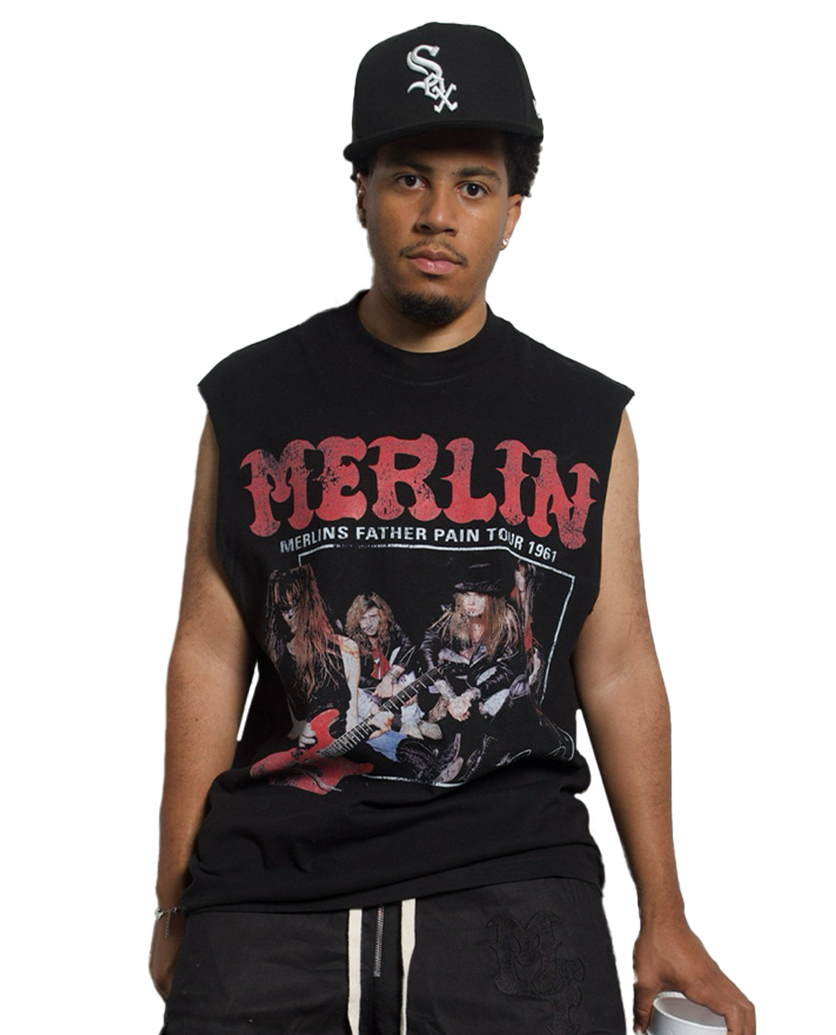 Merlin Pain Tour Sleeveless Tee Black