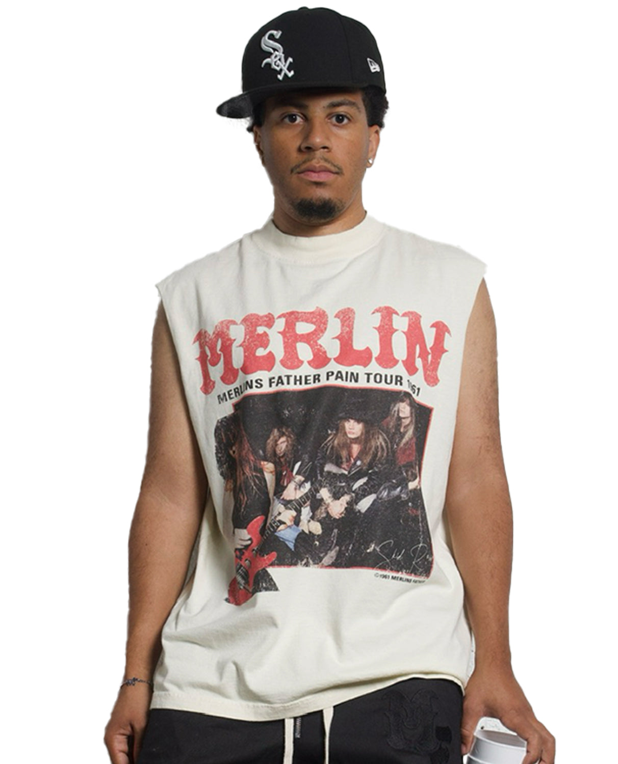 Merlin Pain Tour Sleeveless Tee Cream