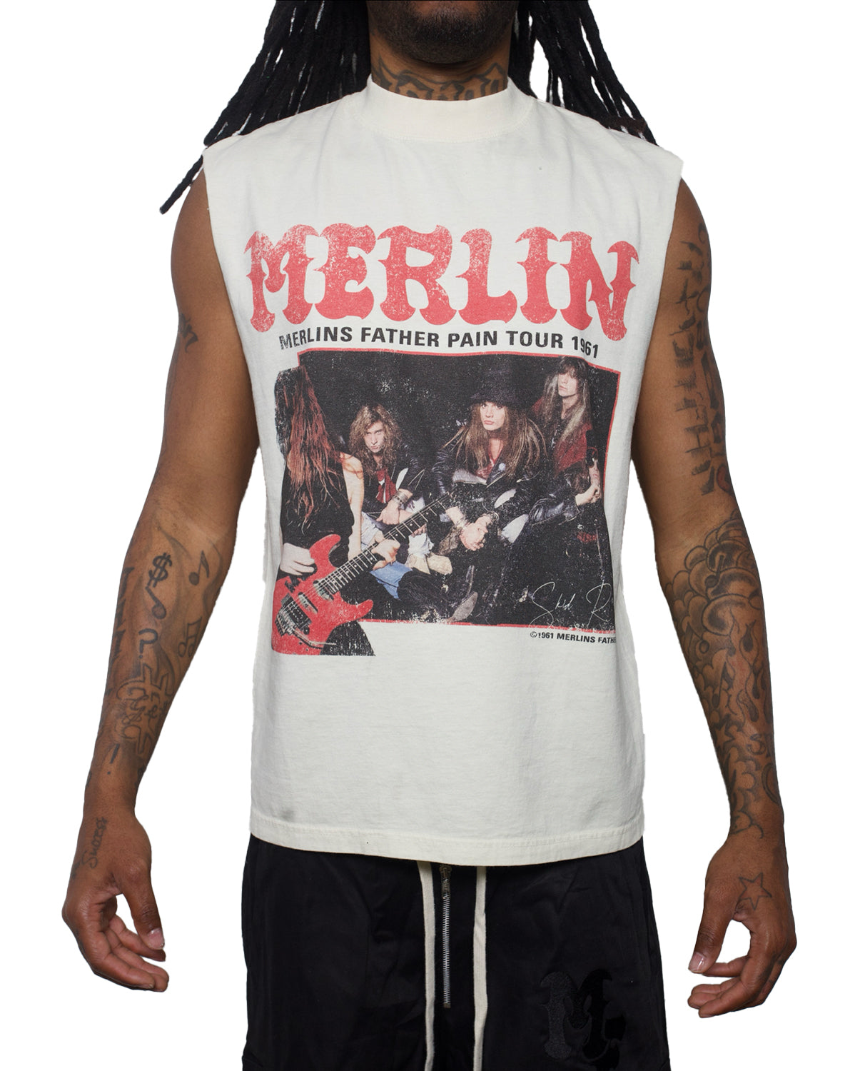 Merlin Pain Tour Sleeveless Tee Cream