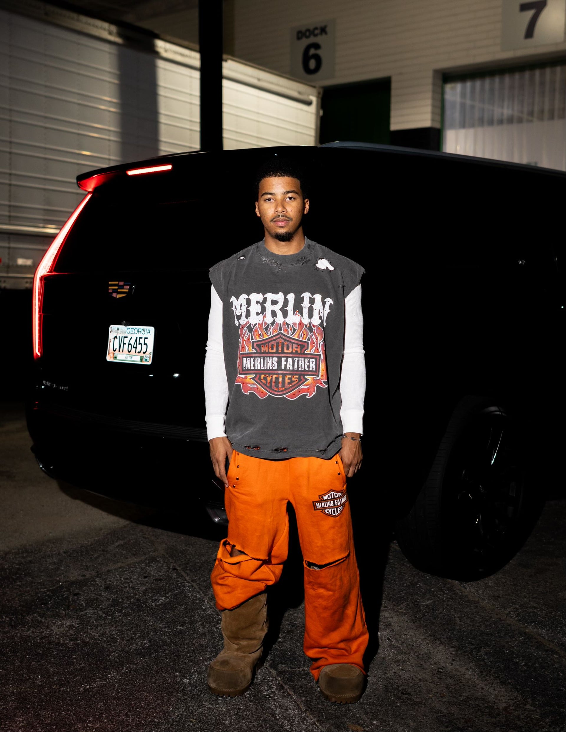 Merlins Cut-Off Acid Wash Thermal