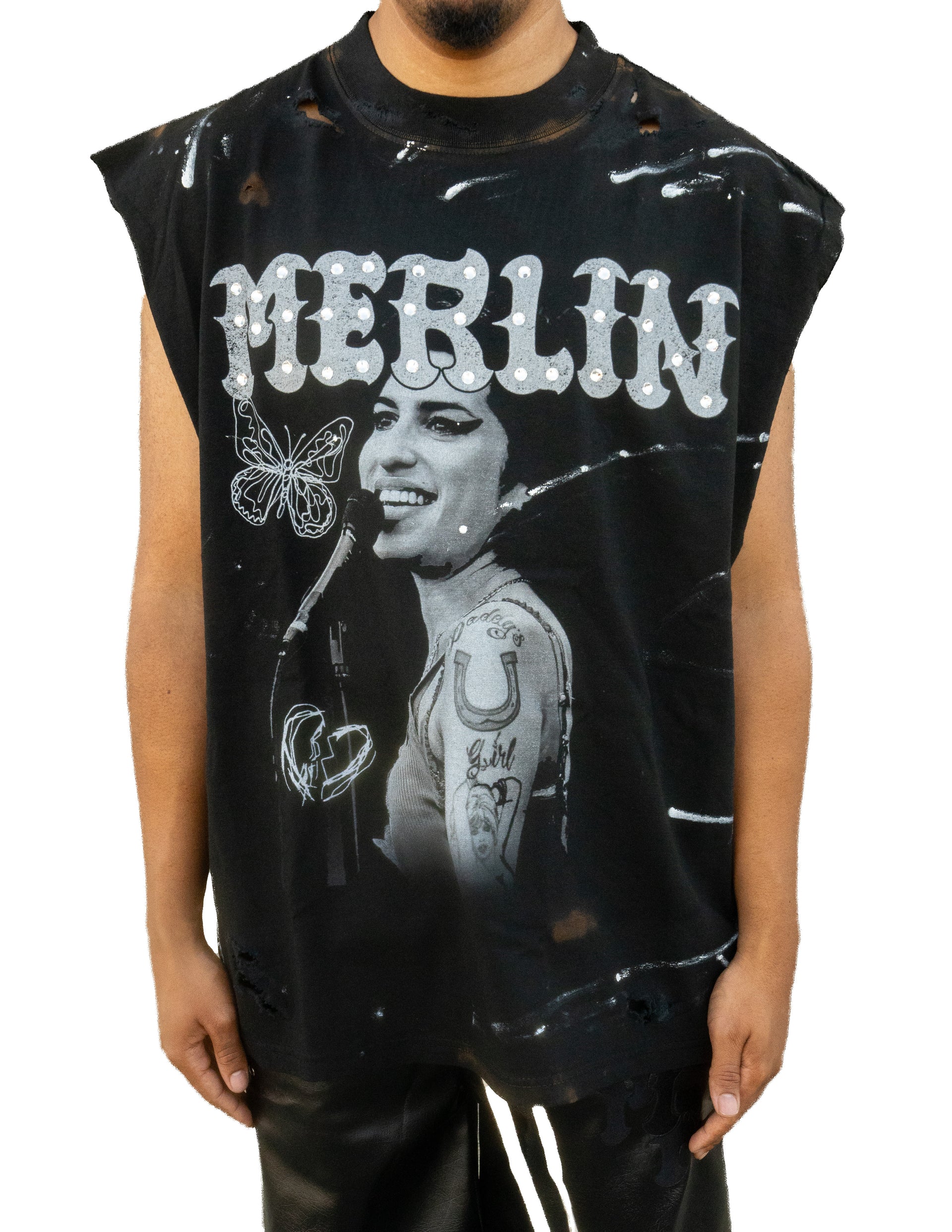 Amy Winehouse Handmade Tee (Stones)