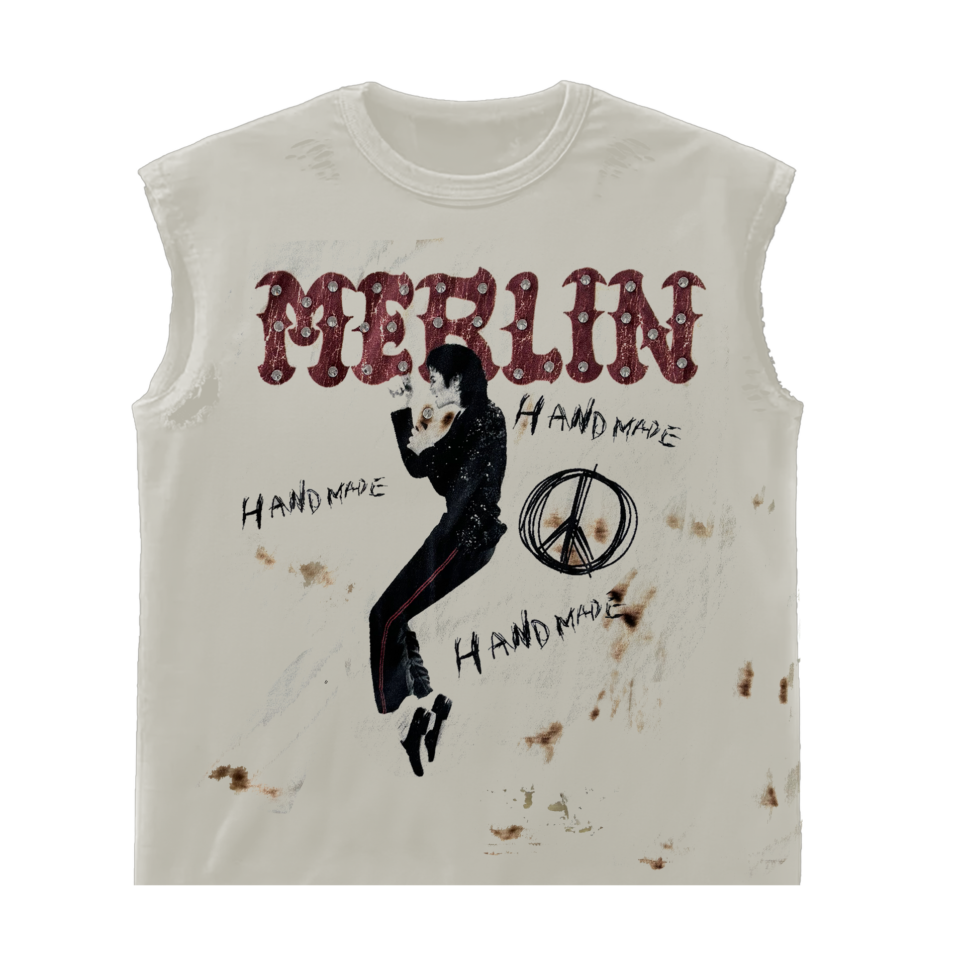Mike Jack On Fire Handmade Tee (Stones)